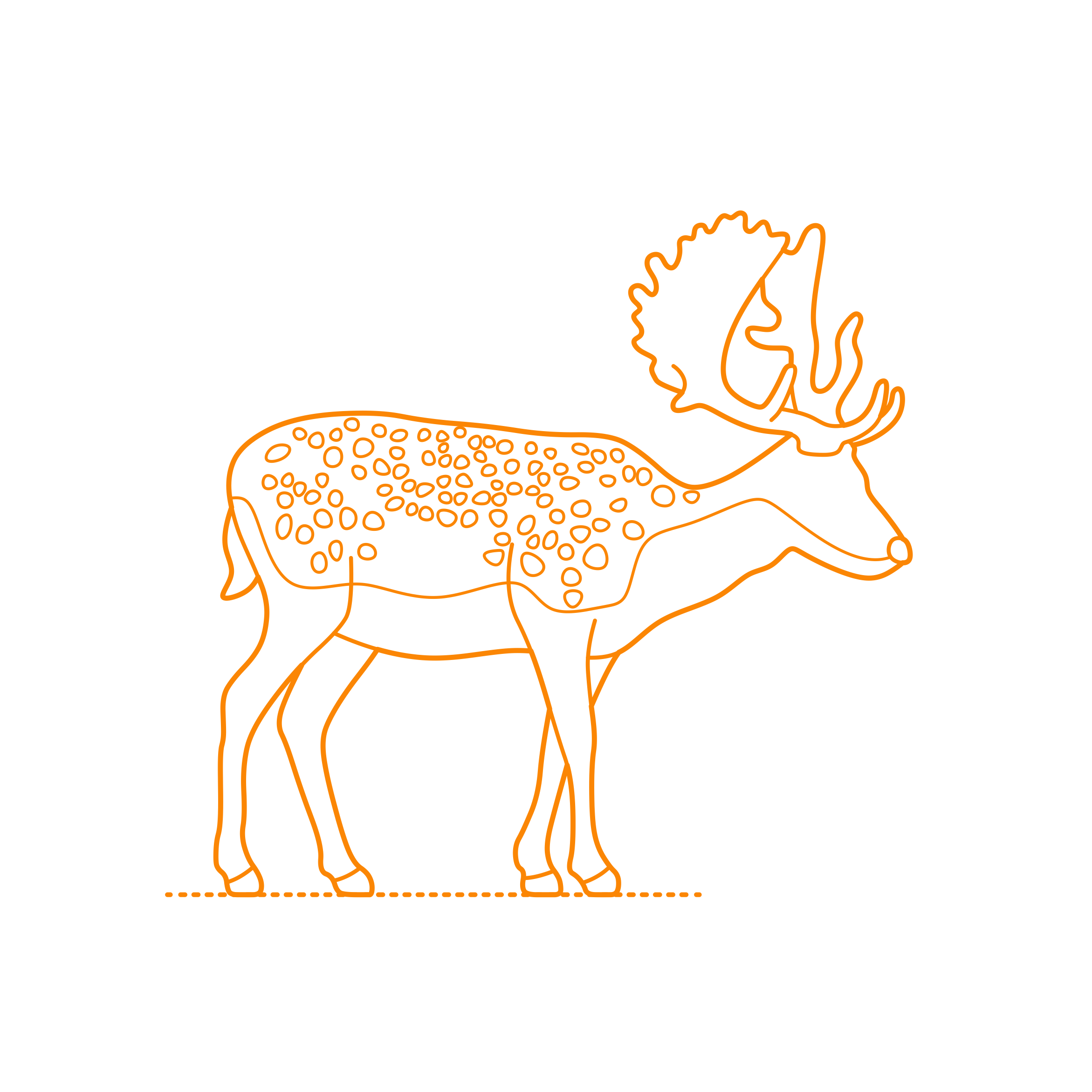 Animals Deer Fallow Deer Tracing Svg Vector Free Vectors